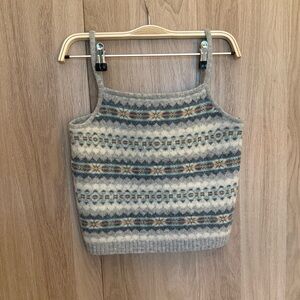 Ralph Lauren fair isle tank vintage